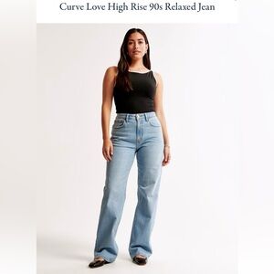 Abercrombie & Fitch High Rise 90s Relaxed Jean - Curve Love